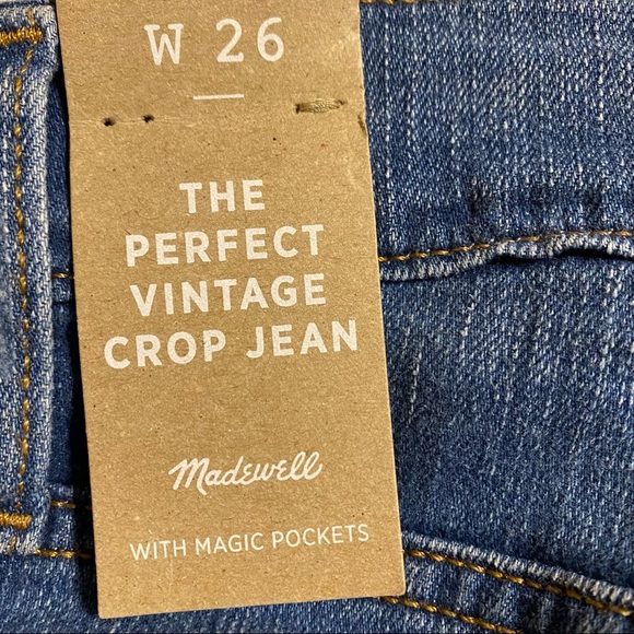 Madewell The Perfect Vintage Crop Jean NWT - Picture 4 of 14
